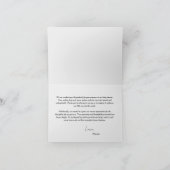 Elephant Girl Pink Baby shower Bedankkaart (Binnen)