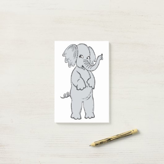 ELEPHANT GIRL POST-IT® NOTES (Op bureau)