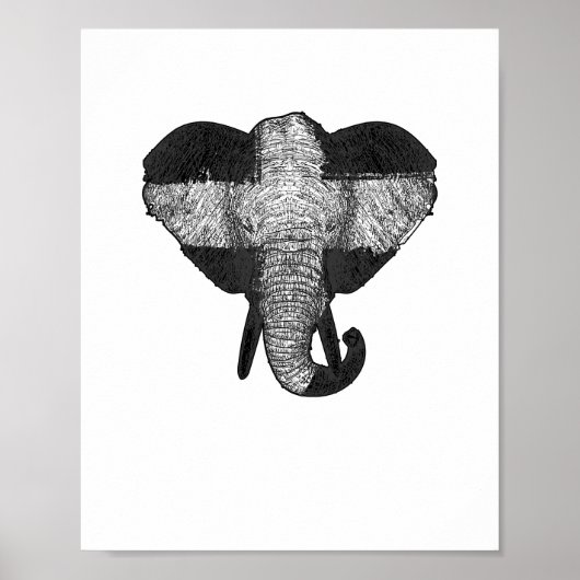 Elephant God Church Christelijke Gift Elephant Chr Poster (Voorkant)