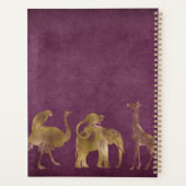 Elephant Gold Violet Suede Planner (Achterkant)
