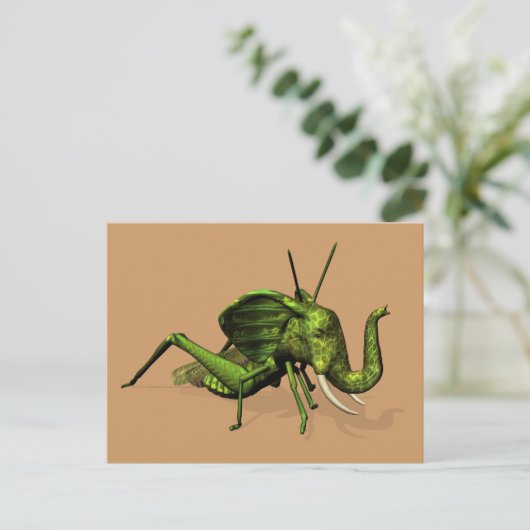 Elephant Grasshopper Crossras Briefkaart (Staand voorkant)