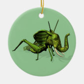 Elephant Grasshopper Crossras Keramisch Ornament (Voorkant)