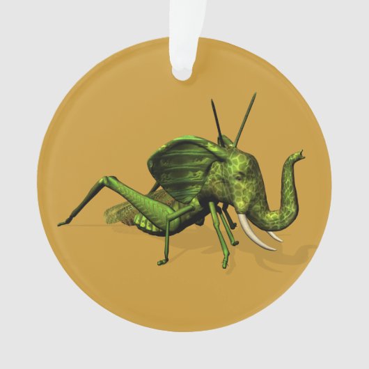 Elephant Grasshopper Crossras Ornament (voorkant)