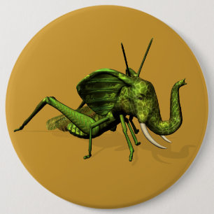 Elephant Grasshopper Crossras Ronde Button 6,0 Cm