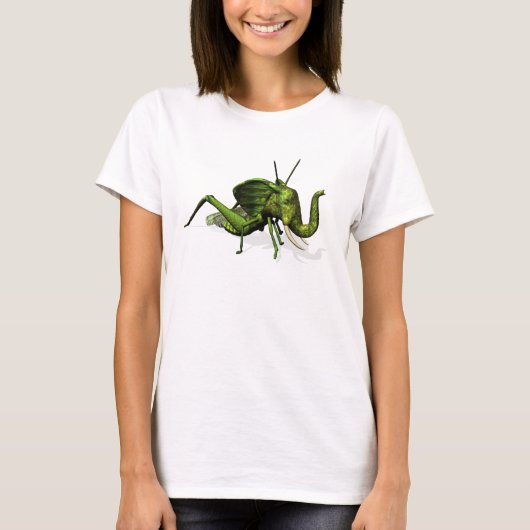 Elephant Grasshopper Crossras T-shirt (Voorkant)