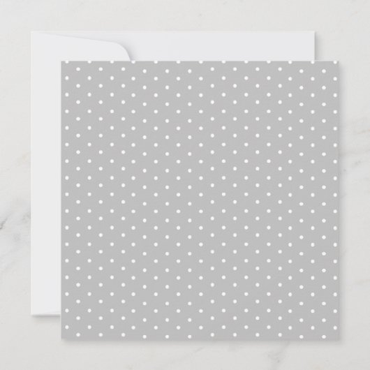 Elephant Gray Gingham-Baby shower Kaart (Achterkant)
