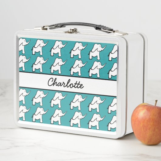 Elephant green and white school (In situ)