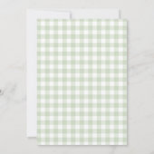 Elephant Green Balloon Gender Neutral Baby Shower Kaart (Achterkant)