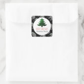 Elephant Green Kersttree sparkles Gift Label (Tas)