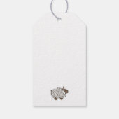 Elephant Green Polka Dots Baby shower Dank u wel Cadeaulabel (Achterkant)