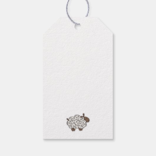 Elephant Green Polka Dots Baby shower Dank u wel Cadeaulabel (Achterkant)
