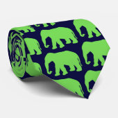 Elephant Green Stropdas (Opgerold)