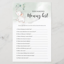 Elephant greenery, die het beste mama-spel kent