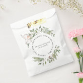 Elephant Greenery Gender Neutral Baby shower Bedankzakje (Gezegeld)