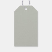 Elephant Greenery Gender Neutral Baby shower Cadeaulabel (Achterkant)