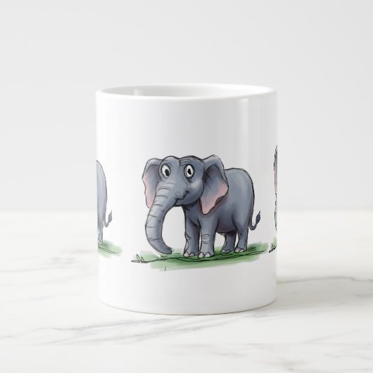 Elephant Grote Koffiekop (Voorkant)
