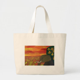 Elephant Grote Tote Bag