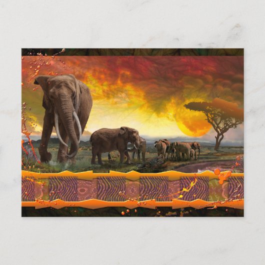 Elephant Guardian "The Bonds that Stropdas" Briefkaart (Voorkant)
