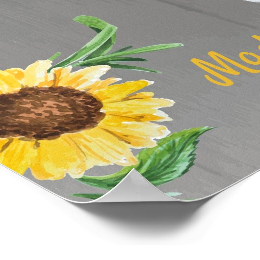 Elephant Guest Book Page Alternative Rustic Yellow Poster (Hoek)