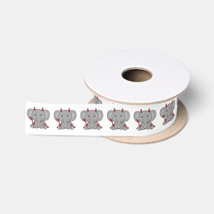 Elephant Halloween Cute Devil Kinderen Witches Cos Satijnen Lint
