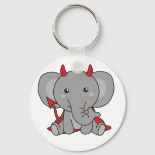 Elephant Halloween Cute Devil Kinderen Witches Cos Sleutelhanger
