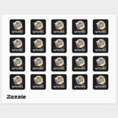 Elephant Halloween Witch Kinderen Witches Best Wit Vierkante Sticker (Vel)
