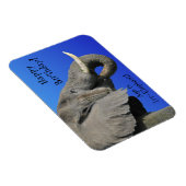 Elephant Happy Birthday Funny Age is Irr Elephant Magneet (Rechterzijde)