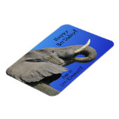 Elephant Happy Birthday Funny Age is Irr Elephant Magneet (Linkerzijde)