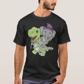 Elephant Happy Halloween Mummy T-rex Elephant Hall T-shirt (Voorkant)