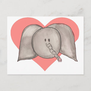 Elephant hart briefkaart