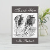 Elephant - Hartelijk dank Bedankkaart (Staand voorkant)