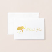 Elephant - Hartelijk dank Folie Kaarten (Voorkant met envelop)