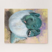 Elephant Hatching from Egg Jigzaag Puzzle Legpuzzel (Horizontaal)