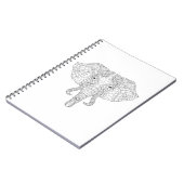 Elephant Head Doodle 2 Notitieboek (Linkerzijde)