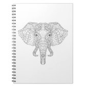 Elephant Head Doodle 2 Notitieboek (Voorkant)