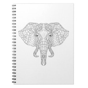 Elephant Head Doodle 2 Notitieboek
