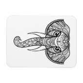 Elephant Head Doodle Magneet (Horizontaal)