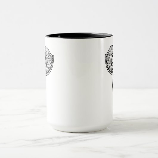 Elephant Head Doodle Mok (Midden)