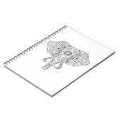 Elephant Head Doodle Sketch Notitieboek (Linkerzijde)