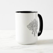 Elephant Head Geïnspireerd tandvlees Mok (Voorkant rechts)