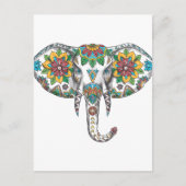 Elephant Head Mandala Tattoo Briefkaart (Voorkant)