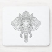 Elephant Head Zendoodle Muismat (Voorkant)