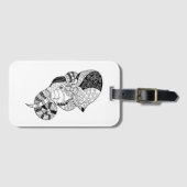Elephant Head Zenstyle Doodle Bagagelabel (Voorkant (horizontaal))