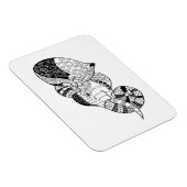 Elephant Head Zenstyle Doodle Magneet (Rechterzijde)