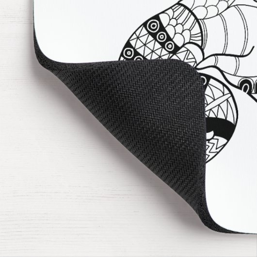 Elephant Head Zenstyle Doodle Muismat (Hoek)