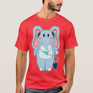 Elephant Headphone Music T-shirt