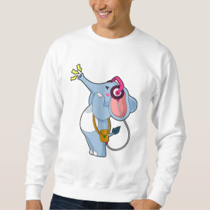 Elephant Headphone Music Trui