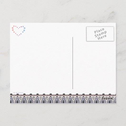 Elephant Heart Dank u Briefkaart (Achterkant)