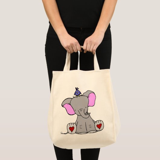 Elephant Heart Tote Bag (Voorkant (product))