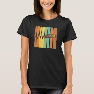 Elephant Heartbeat Oerwoud Dier T-shirt